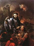 Kracker, Johann Lucas St. Francis of Solano Baptizing Indians oil painting